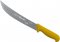 Faca para carne, 25 cm, refile a�reo curva larga inox, cabo amarelo,  BKY205 10 STARRETT