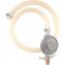 Regulador de g�s blindado, vaz�o de 1 kg/h, com mangueira de 80 cm, sem man�metro, 0727/02, tampa em ABS, IMAR