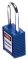 Cadeado corpo revestido em pl�stico, azul, haste em a�o 4,7 cm altura, 77556 , BRADY