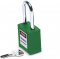 Cadeado corpo revestido em pl�stico, verde, haste em a�o 4,7 cm altura, 77564, BRADY