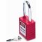 Cadeado corpo revestido em pl�stico, vermelho, haste em a�o 4,7 cm altura, 77552, BRADY