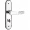 Fechadura banheiro, espelho em a�o inox, modelo 1820/21, STAM