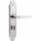 Fechadura banheiro, espelho em a�o inox, modelo 823/03, STAM