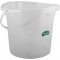 Balde pl�stico, graduado, 11 litros, transparente, PLASVALE