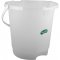 Balde pl�stico, graduado, 16 litros, transparente, PLASVALE