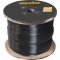 Cabo de a�o com revestimento em nylon preto, alma de a�o, 3,18 mm   1/8
