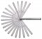 C�libre de folga 0,05 mm a 1,00 mm com 20 l�minas, 184.304S, MITUTOYO