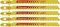 L�mina de serra tico-tico, cartela com 5 pe�as, BU36, STARRETT