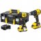 Kit parafusadeiira/furadeira de impacto + parafusadeira de impacto, 2 baterias 20 V MAX   2 Ah, carregador bivolt, SBDI466D2T BR STANLEY