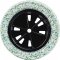 Roda completa com pneu maci�o, linha leve, 109, FORCE