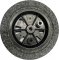 Roda completa com pneu maci�o, 3,25