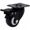 Rod�zio girat�rio leve s�rie black, base placa,  2