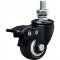 Rod�zio girat�rio leve s�rie black, base espiga, 1.5/8