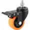 Rod�zio girat�rio leve s�rie black, base espiga, 3