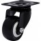 Rod�zio girat�rio leve s�rie black, base placa,  1.5/8
