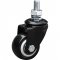 Rod�zio girat�rio leve s�rie black, base espiga, 1.5/8