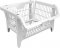 Cesto expositor empilh�vel branco, 42502, PRESTO
