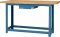 Bancada industrial multiuso, 150 cm x 60 cm x 85,2 cm, 1 gaveta, a�o carbono com tampo de pinus, NB-2 NOCRAM
