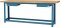 Bancada industrial multiuso, 200 cm x 60 cm x 85,2 cm, 2 gavetas, a�o carbono com tampo de pinus, NB-3 NOCRAM