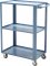 Carro para ferramentas, 60 cm x 40 cm x 89,8 cm, aberto, com 1 prateleira fixa, 75 kgf, azul, NC-4, NOCRAM