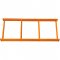 Longarina para estante porta-palete, 180 cm x 9 cm, em chapa de a�o, capac. 500 kgf, laranja, 40372 PRESTO
