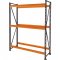 Mini porta-paletes, 1.200 mm x 2.000 mm x 600 mm, chapa de a�o, com 3 prateleiras (sem tampo), 40932 PRESTO