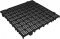 Piso pl�stico modular, 500 mm x 500 mm,  preto, 42526, PRESTO