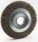 Escova circular de a�o, ondulada, 200 mm x 25 mm Furo 16 mm prensada, fio 0,40 mm Abrasfer