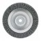 Escova circular de a�o, ondulada, 200 mm x 19 mm Furo 16 mm prensada, fio 0,40 mm Abrasfer