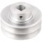Polia de alum�nio 2 canais, perfil A, 90 mm com furo de 3/4