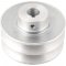 Polia de alum�nio 2 canais, perfil B, 100 mm com furo de 3/4