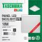 Lumin�ria LED de sobrepor, 18 W, bivolt, 15140178 TASCHIBRA