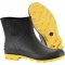 Bota de PVC preta e amarela, cano 3/4, com forro, 43/44, VONDER