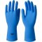 Luva de l�tex, tamanho P, cor azul, antiderrapante, com forro, modelo Light, SANRO