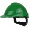 Capacete com aba frontal, verde, com catraca e jugular, Milenium, 904911, LIBUS