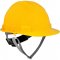 Capacete aba frontal, amarelo, com jugular e suspens�o com catraca, VONDER PLUS