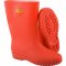 Bota de PVC, vermelha, com forro, 36/37, VONDER