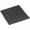 Piso de borracha antiderrapante, tipo listrado, 2,5 mm, preto, VONDER