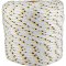 Corda multifilamento tran�ada 10,0 mm x 110 m, branca com detalhes em preto e amarelo, VONDER