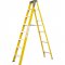 Escada de abrir, fibra de vidro, 7 degraus de alum�nio, COGUMELO