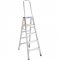 Escada de abrir, em alum�nio, uso profissional,  5 degraus, 150 cm, com al�a de apoio, AP205, ALULEV