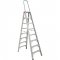 Escada de abrir, em alum�nio, uso profissional, 8 degraus, 240 cm, com al�a de apoio, AP208, ALULEV