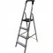 Escada em alum�nio 4 degraus, 150 kg, ESC0024 BOTAFOGO