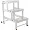 Escada banqueta, industrial, 3 degraus, em alum�nio, BI 751, ALULEV