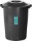 Lixeira pl�stica, 35 litros, preta, Eco, 375LP, PLASVALE