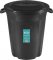 Lixeira pl�stica, 97 litros, preta, Eco, 164LP, PLASVALE