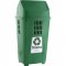 Lixeira pl�stica, 50 litros, verde, basculante, 757VD, PLASVALE