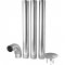 Chamin� para fog�o a lenha, kit com 5 pe�as, BALDEBRAS