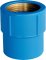 Luva de PVC azul sold�vel com bucha de lat�o, 25 mm x 1/2