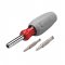 Jogo de bits/ponteiras, com 3 pe�as, encaixe sextavado 1/4